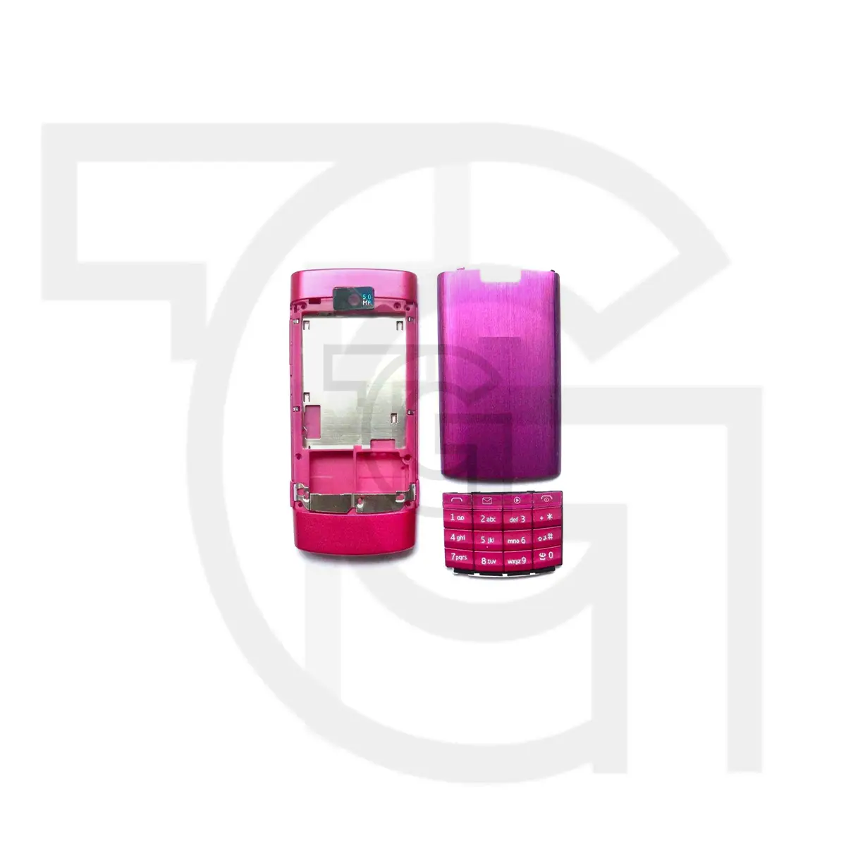 قاب‌‌وشاسی نوکیا (صورتی) Housing Nokia X3-02 Touch and Type