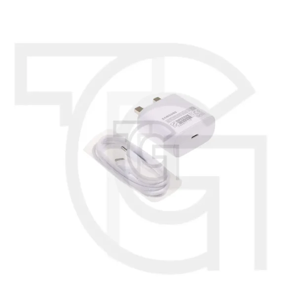 آداپتور,کلگی,شارژر,کابل فست سامسونگ (سفید)(وات45W) Charger Adapter Cable Fast Samsung