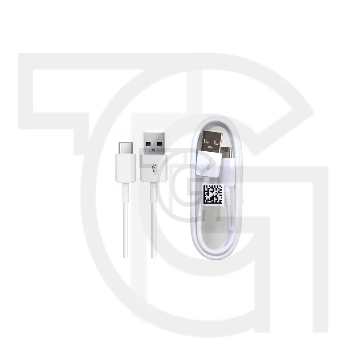 کابل شارژر سامسونگ (سفید)(USB Type-A to USB Type-C) Cable Charger Samsung