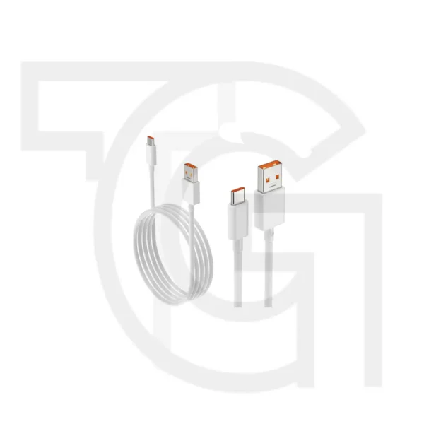 کابل شارژر شیائومی‌ (سفید)(USB Type-A to USB Type-C) Cable Charger Xiaomi